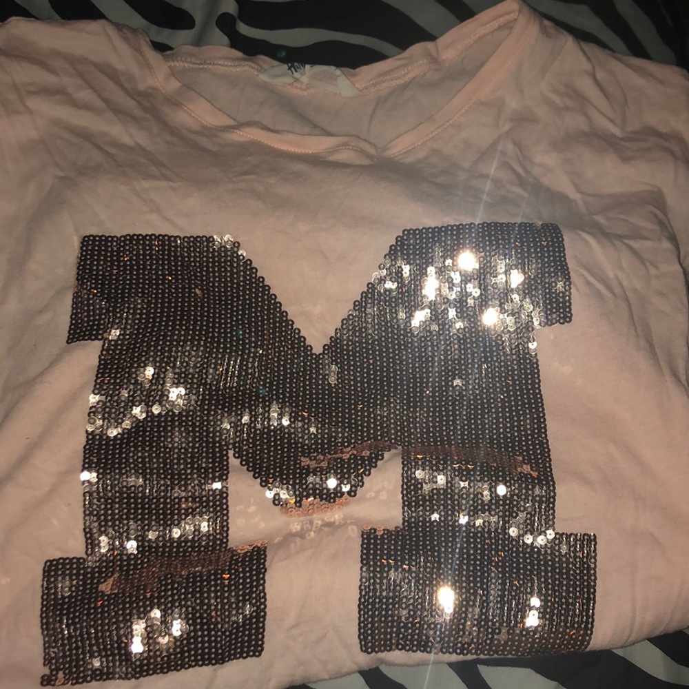 Light pink , sequins shirt